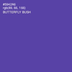 #5942A6 - Butterfly Bush Color Image