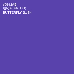#5942AB - Butterfly Bush Color Image