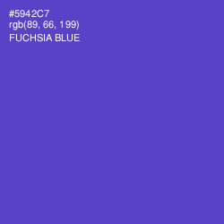 #5942C7 - Fuchsia Blue Color Image