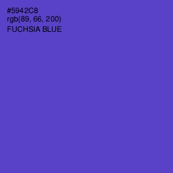 #5942C8 - Fuchsia Blue Color Image