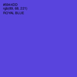 #5944DD - Royal Blue Color Image