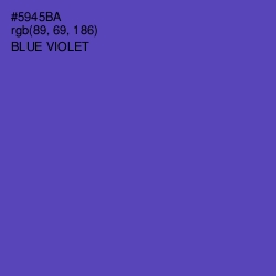 #5945BA - Blue Violet Color Image