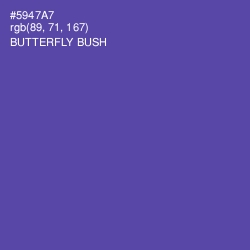 #5947A7 - Butterfly Bush Color Image