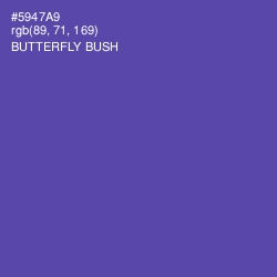 #5947A9 - Butterfly Bush Color Image