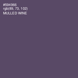 #594966 - Mulled Wine Color Image