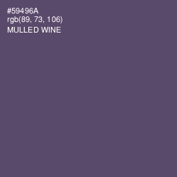 #59496A - Mulled Wine Color Image