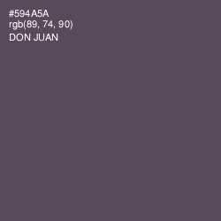 #594A5A - Don Juan Color Image
