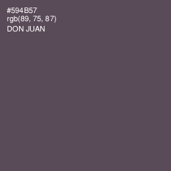 #594B57 - Don Juan Color Image