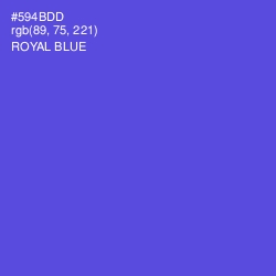 #594BDD - Royal Blue Color Image