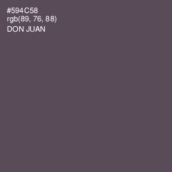 #594C58 - Don Juan Color Image