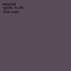 #594C58 - Don Juan Color Image