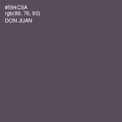 #594C5A - Don Juan Color Image