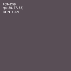 #594D56 - Don Juan Color Image