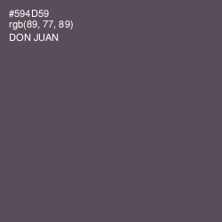 #594D59 - Don Juan Color Image