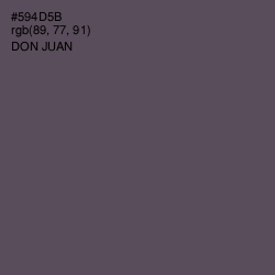 #594D5B - Don Juan Color Image