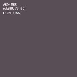 #594E55 - Don Juan Color Image