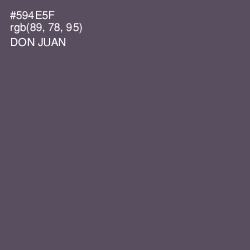 #594E5F - Don Juan Color Image