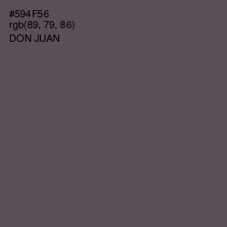 #594F56 - Don Juan Color Image