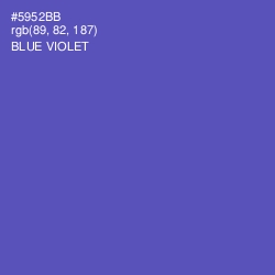 #5952BB - Blue Violet Color Image