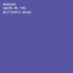 #5955A5 - Butterfly Bush Color Image