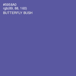 #5958A0 - Butterfly Bush Color Image