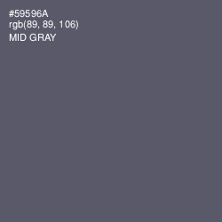 #59596A - Mid Gray Color Image