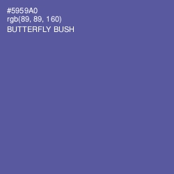 #5959A0 - Butterfly Bush Color Image