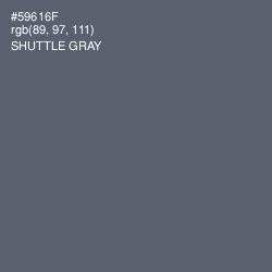#59616F - Shuttle Gray Color Image