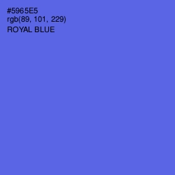 #5965E5 - Royal Blue Color Image