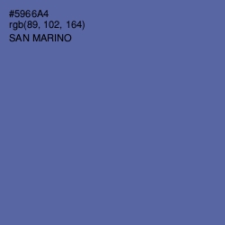 #5966A4 - San Marino Color Image