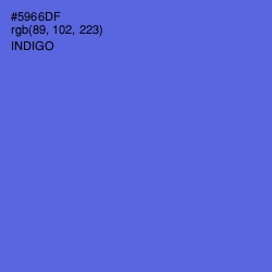 #5966DF - Indigo Color Image