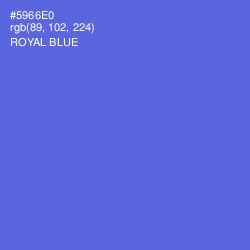 #5966E0 - Royal Blue Color Image