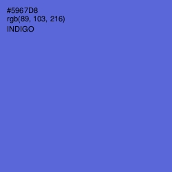 #5967D8 - Indigo Color Image