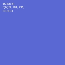 #5968D3 - Indigo Color Image