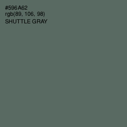 #596A62 - Shuttle Gray Color Image