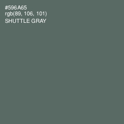 #596A65 - Shuttle Gray Color Image