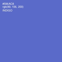 #596AC8 - Indigo Color Image