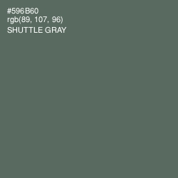 #596B60 - Shuttle Gray Color Image