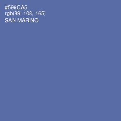 #596CA5 - San Marino Color Image