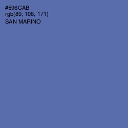 #596CAB - San Marino Color Image