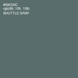#596D6C - Shuttle Gray Color Image