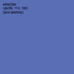 #596EB4 - San Marino Color Image