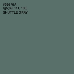 #596F6A - Shuttle Gray Color Image