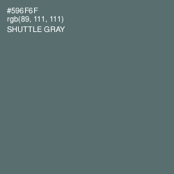 #596F6F - Shuttle Gray Color Image