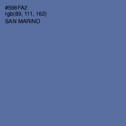 #596FA2 - San Marino Color Image