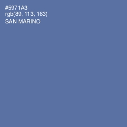 #5971A3 - San Marino Color Image