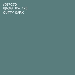 #597C7D - Cutty Sark Color Image