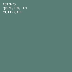 #597E75 - Cutty Sark Color Image