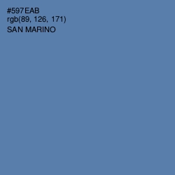 #597EAB - San Marino Color Image