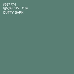 #597F74 - Cutty Sark Color Image